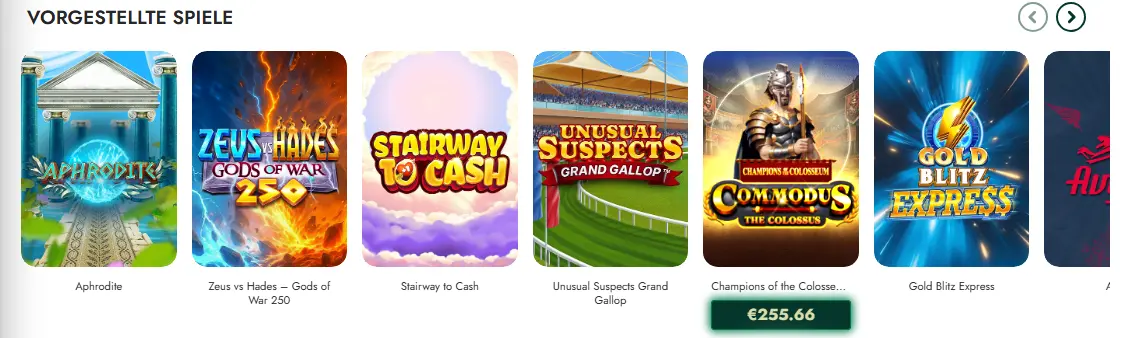 Spielkatalog im Online Casino – Slots, Tischspiele und Live-Casino auf einer Seite